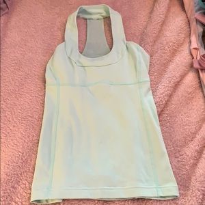 lulu lemon mint green tank top